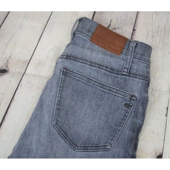 MADEWELL Women's 9" High Riser Skinny Skinny Jeans SIZE 24‎ Gray - Picture 1 of 8